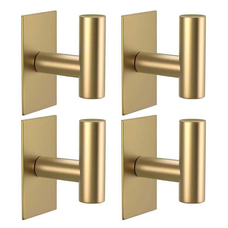 4 haczyki ścienne na ręczniki, wytrzymały, wodoodporny podkład samoprzylepny, do płaszczy, ubrań, ręczników, szafek, kuchni, łazienek