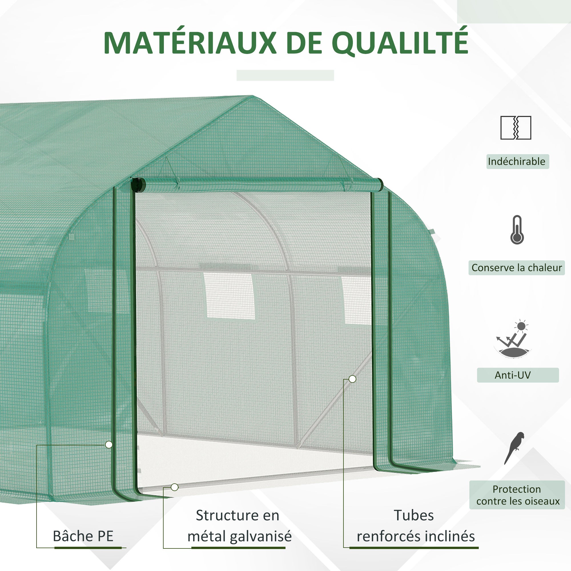 Serre de jardin Plastique Outsunny - 4