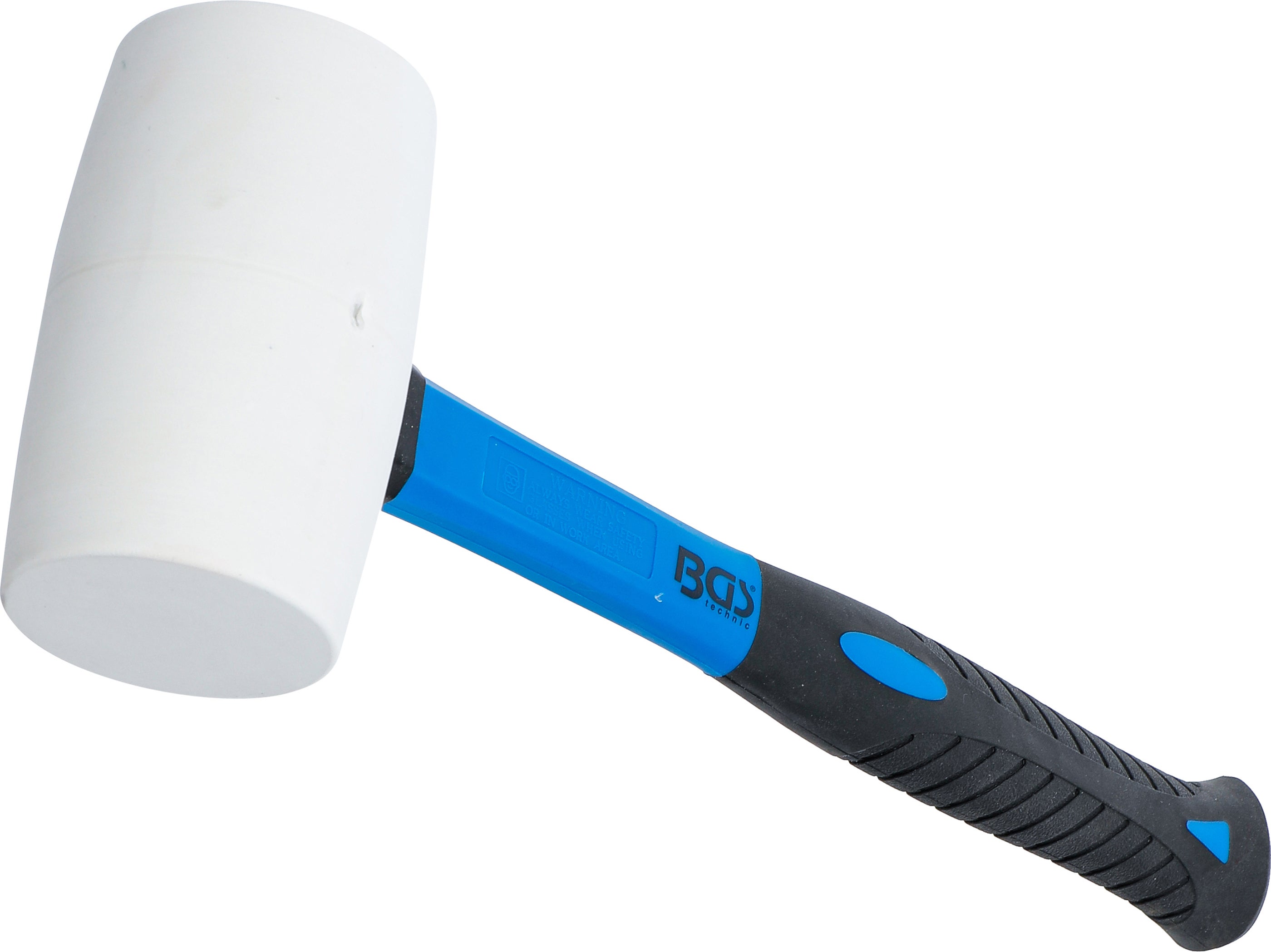 BGS 1967 Martello In Gomma, Bianco/Blu/Nero, Diametro 64 mm