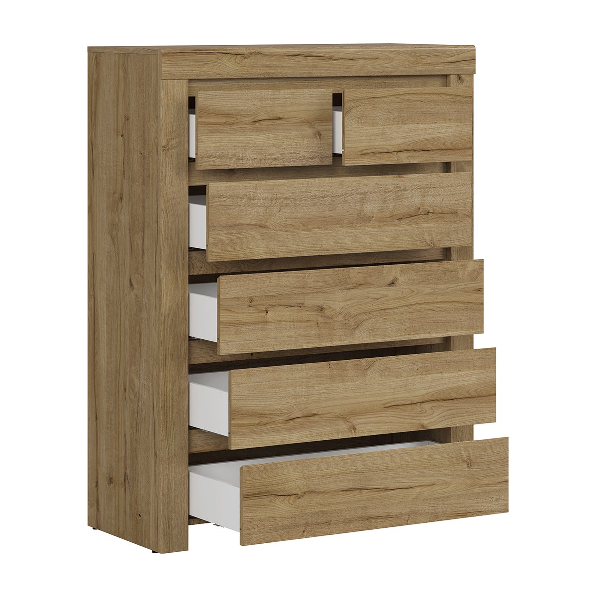 Cassettiera Hella marrone 129cm - 2