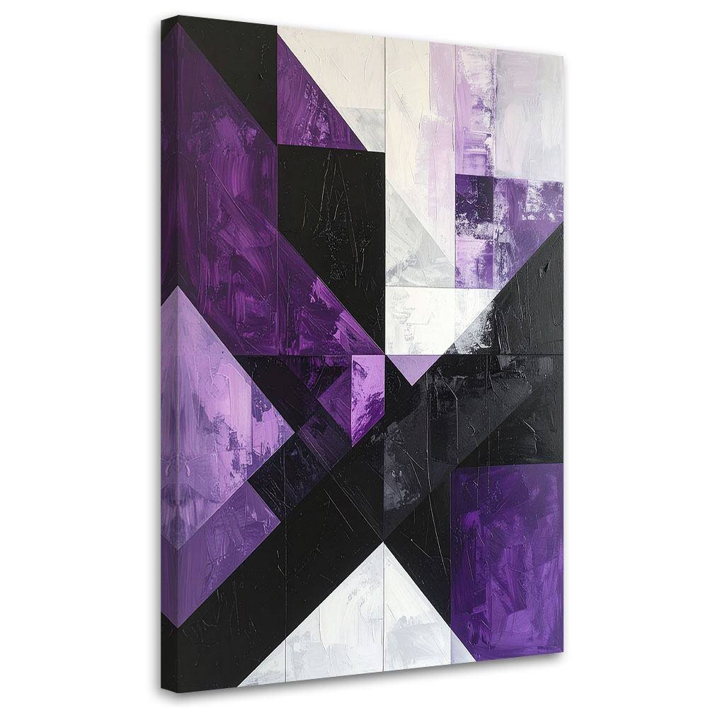 Obraz do salonu sypialni kuchni biura, Geometryczne kształty fioletowy 70x100