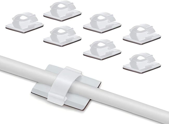 Tomario V2 Clip per cavi autoadesivi, 50PCS USB HDMI Supporto di gestione del cavo rotondo Clip di riordino del cavo per scrivania parete officina casa ufficio all'aperto Luce di fata Tomario V2 Clip per cavi autoadesivi, 50PCS USB HDMI Supporto di gestione del cavo rotondo Clip di riordino del cavo per scrivania parete officina casa ufficio all'aperto Luce di fata