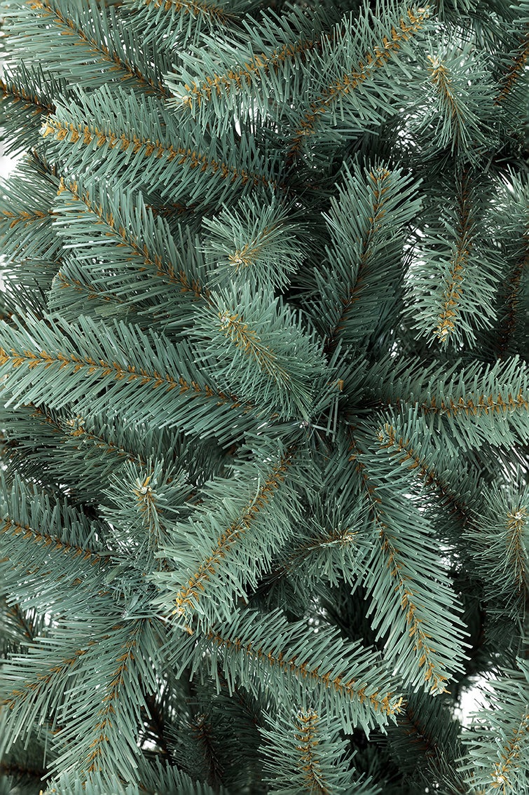 CHOINKA SZTUCZNA ŚWIERK SREBRNY PVC 250 CM - 5