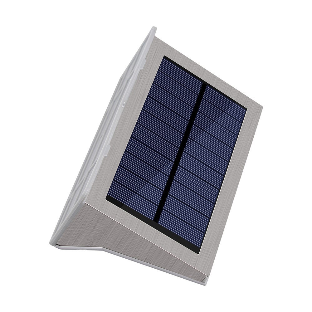 Appliques murales solaires avec détecteur de mouvement, 21 LED, étanches, en acier inoxydable, avec 3 modes d'éclairage, une allée, une clôture - 8