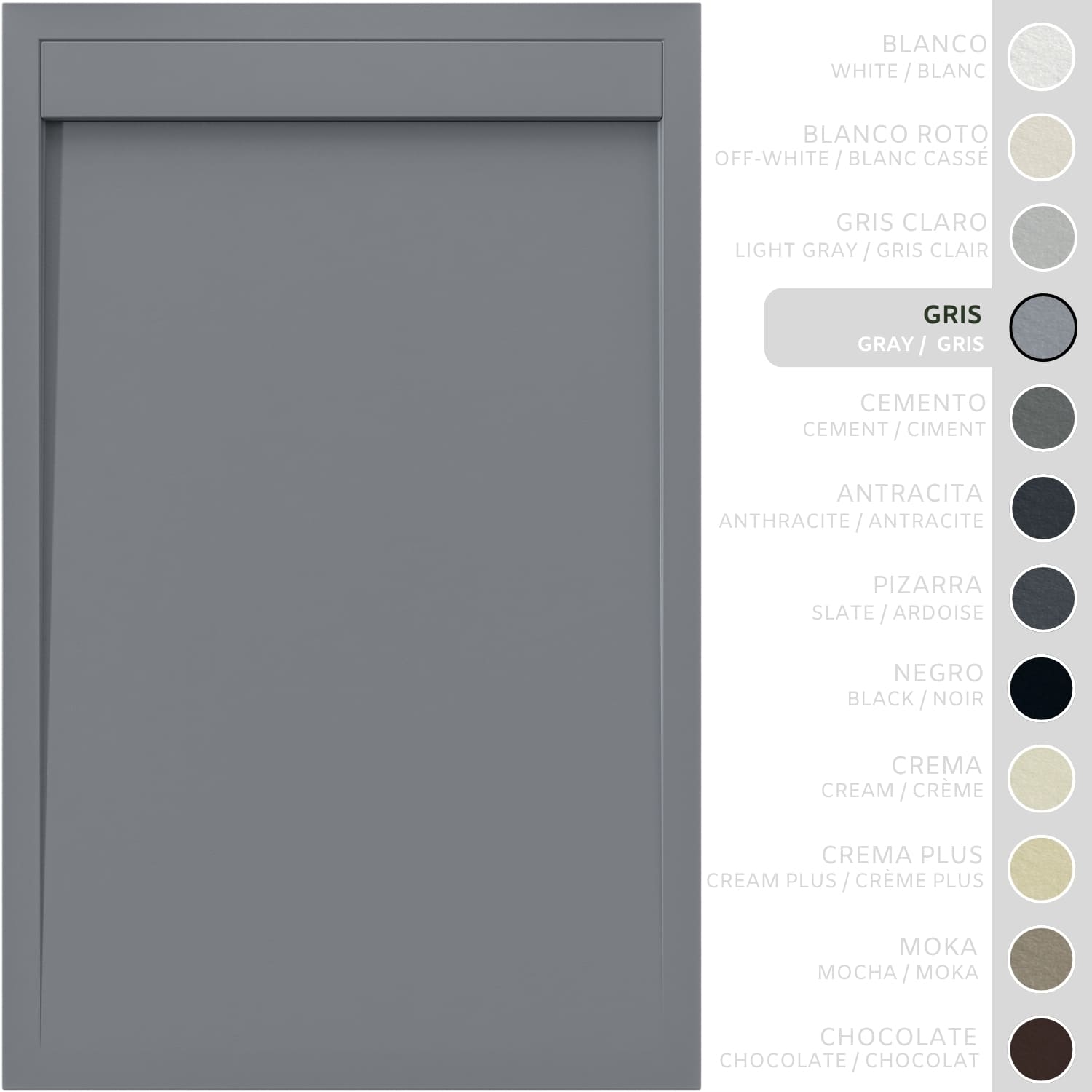 SOULHOME Brodzik prysznicowy– Żywica– Gel Coat– Gładka/Kamienna tekstura – Antypoślizgowy – szary- 200X70- Niski 3cm– Minimalistyczny