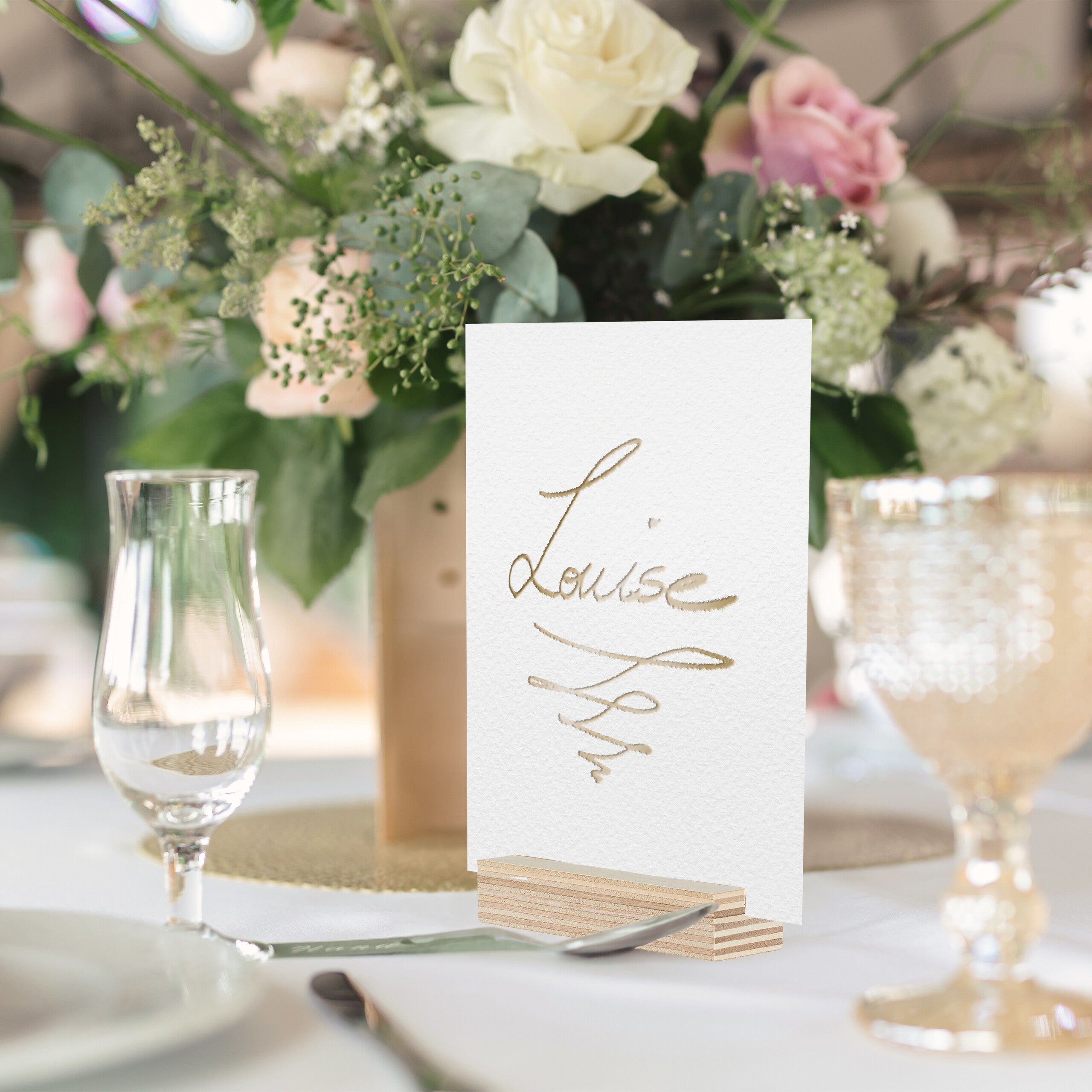 BIGLIETTO SEGNAPOSTO 3 pezzi per matrimonio supporto numero da tavolo supporto tavolo da pranzo