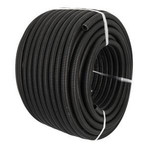 Guaina Spiralata Flessibile PVC Grigia 16mm - 10 Metri Per Protezione Cavi Elettrici
