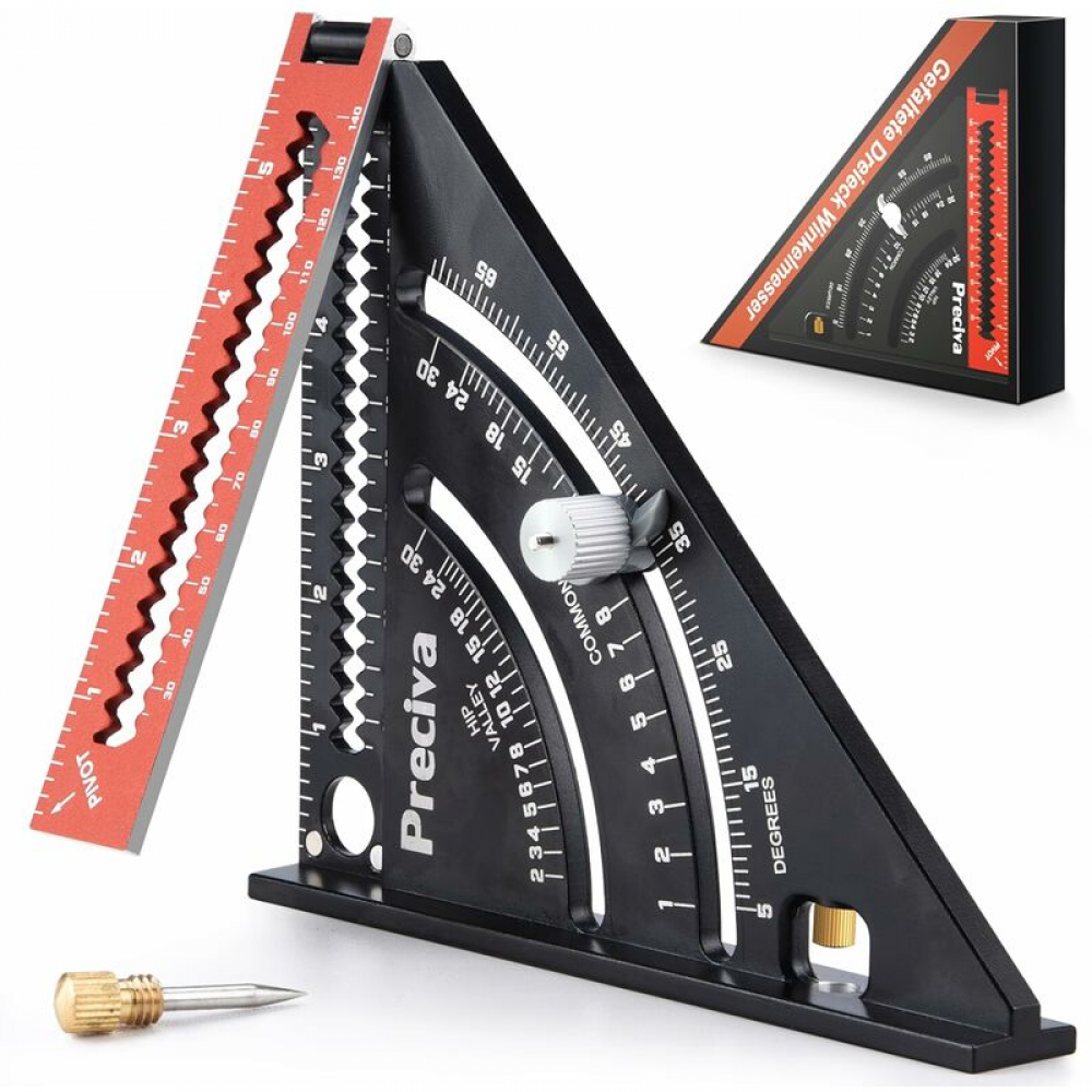 Equerre Menuisier Metal Aluminium Règle de Triangle Pliante Équerre ...