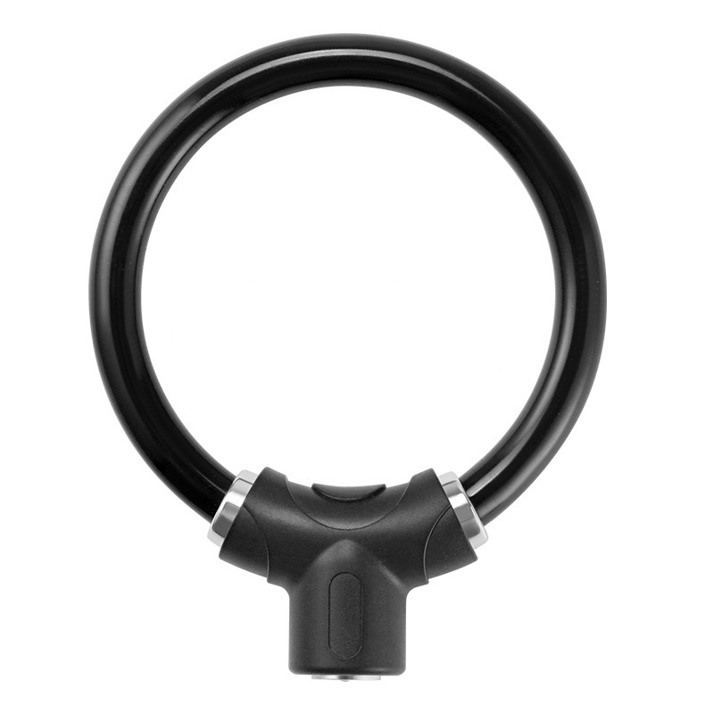 Catena Plug-In con Lucchetto ad Anello - Nero