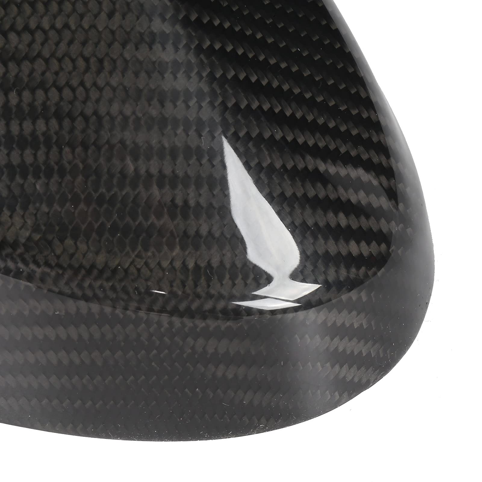pezzi Copri specchietto retrovisore AddOn Tappo di ricambio in fibra di carbonio per Serie 3 E90 PreLCI 2005-2008 - 8