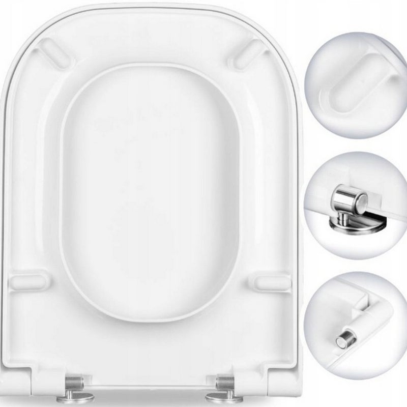 Deska sedesowa wc do ROCA GAP wolno opadająca twarda antybakteryjna SOLIDNA