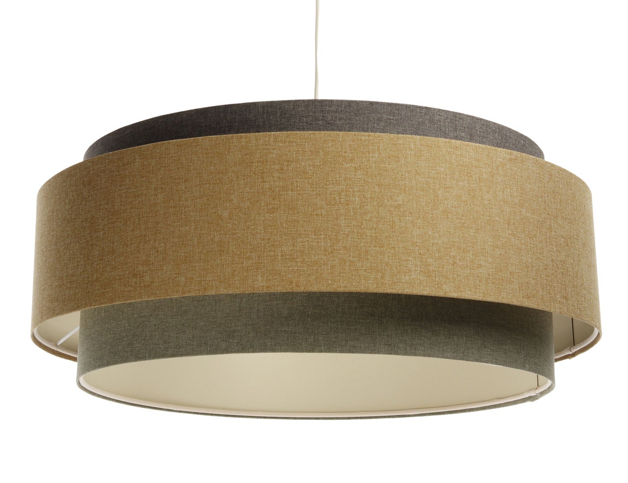 Lampa wisząca ERUTAN DUDU szara/beżowa