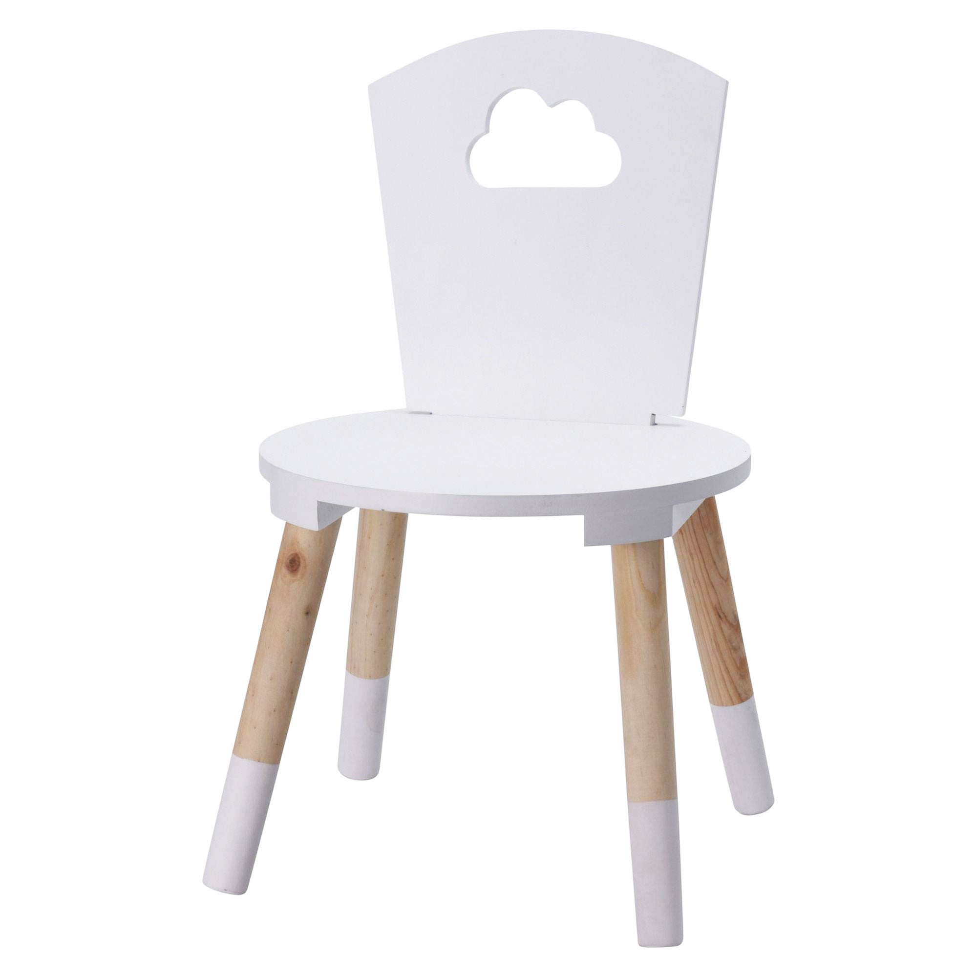 Atmosphera Kids Sedia Per Bambini In MDF E Legno, Colore Grigio, Dimensioni 32x32x50 Cm, Seduta Alta 25,7 Cm - 3