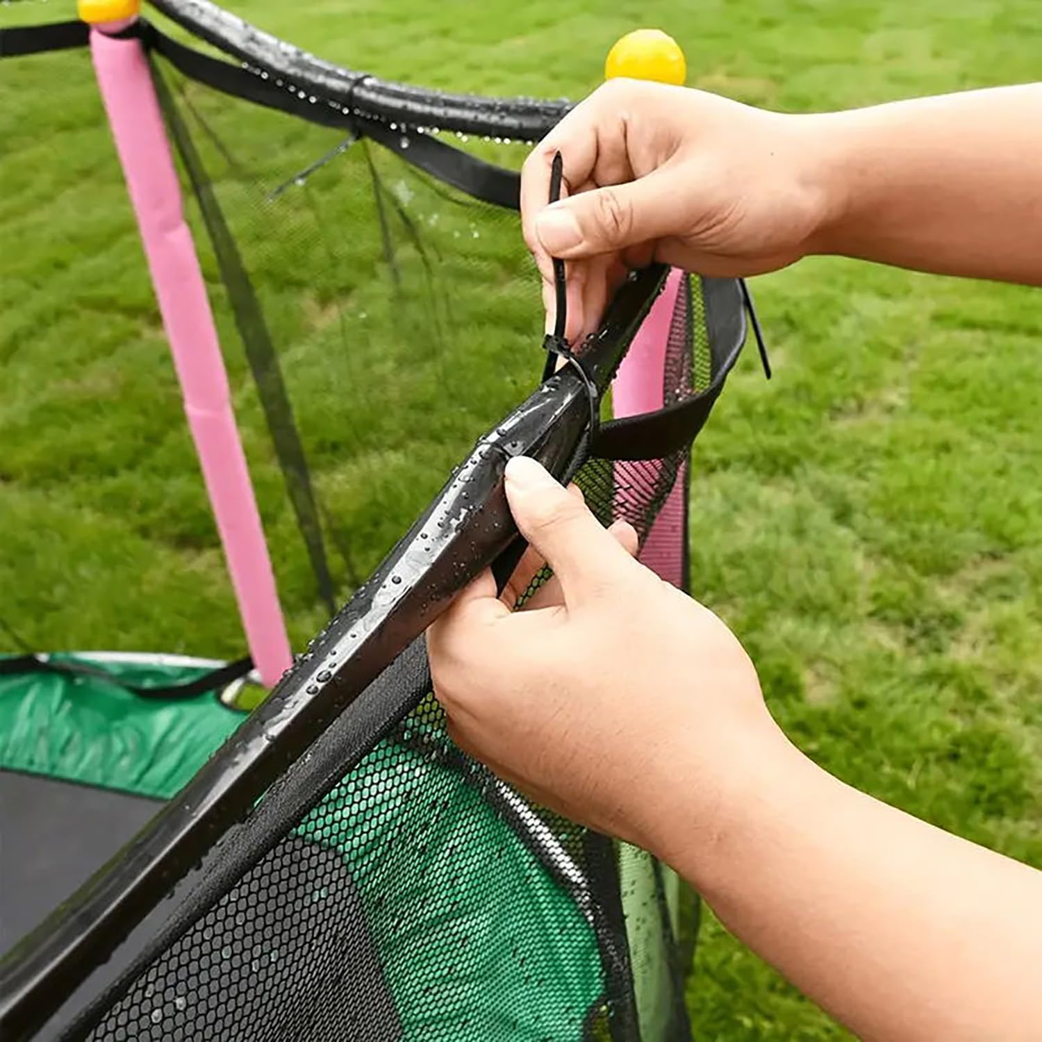 Arroseur de trampoline, adapté aux jeux et aux activités aquatiques, un jouet d'été amusant pour les parcs aquatiques (12 mètres). - 6