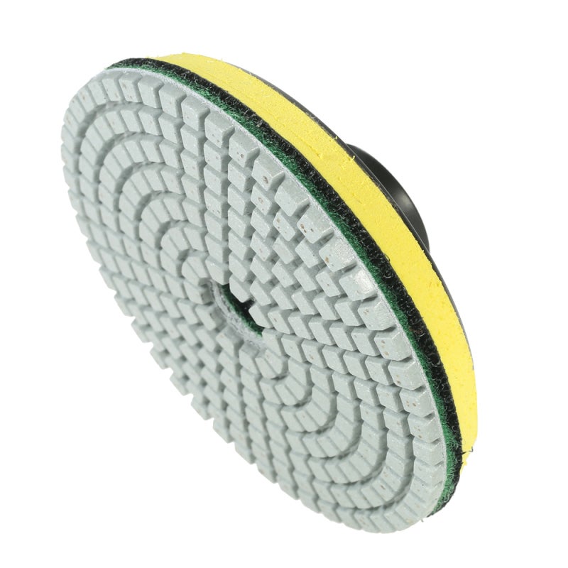 Lot de 11 disques de polissage diamant 4 pouces avec support, pour granit, marbre, pierre, carrelage, céramique et béton - 5