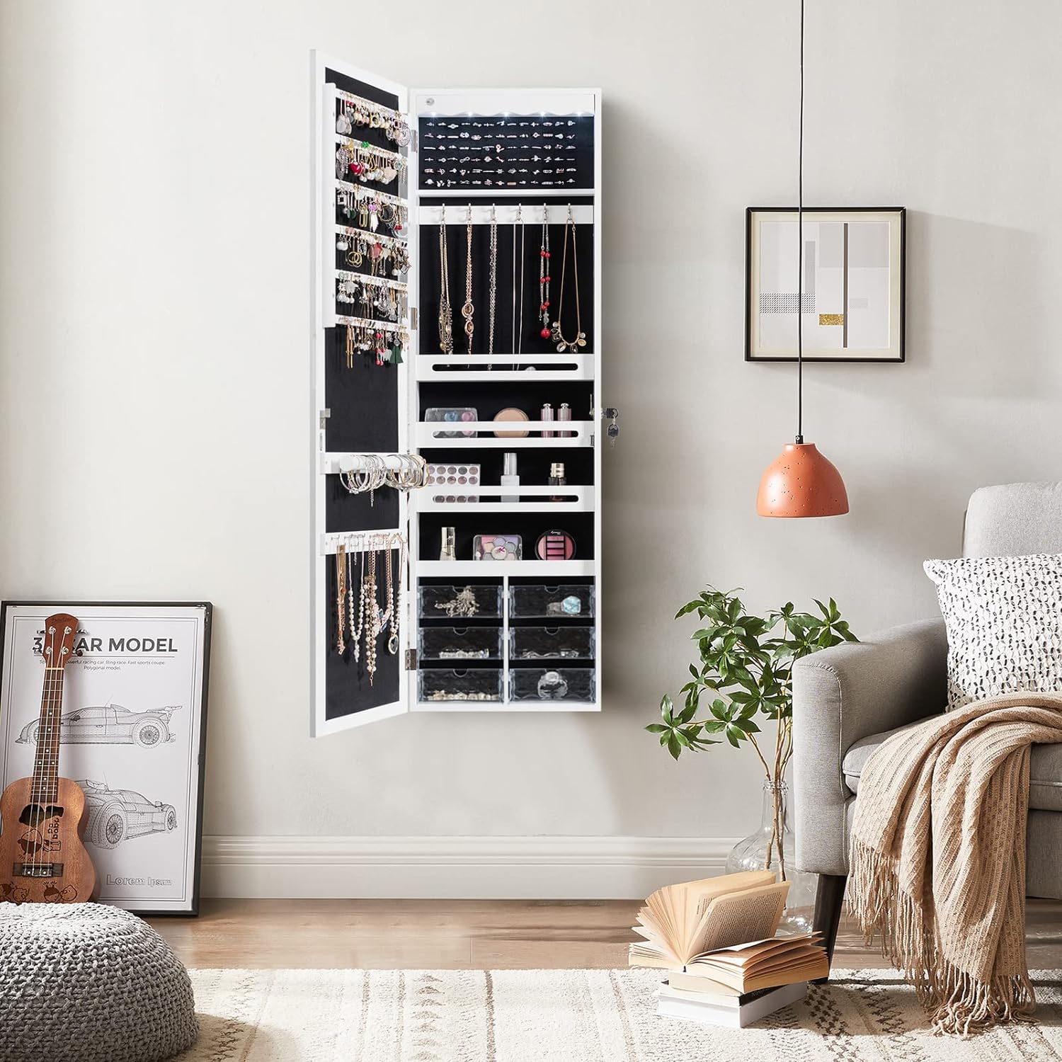 Armoire A Bijoux Armoire De Rangement Pour Bijoux,armoire Penderie