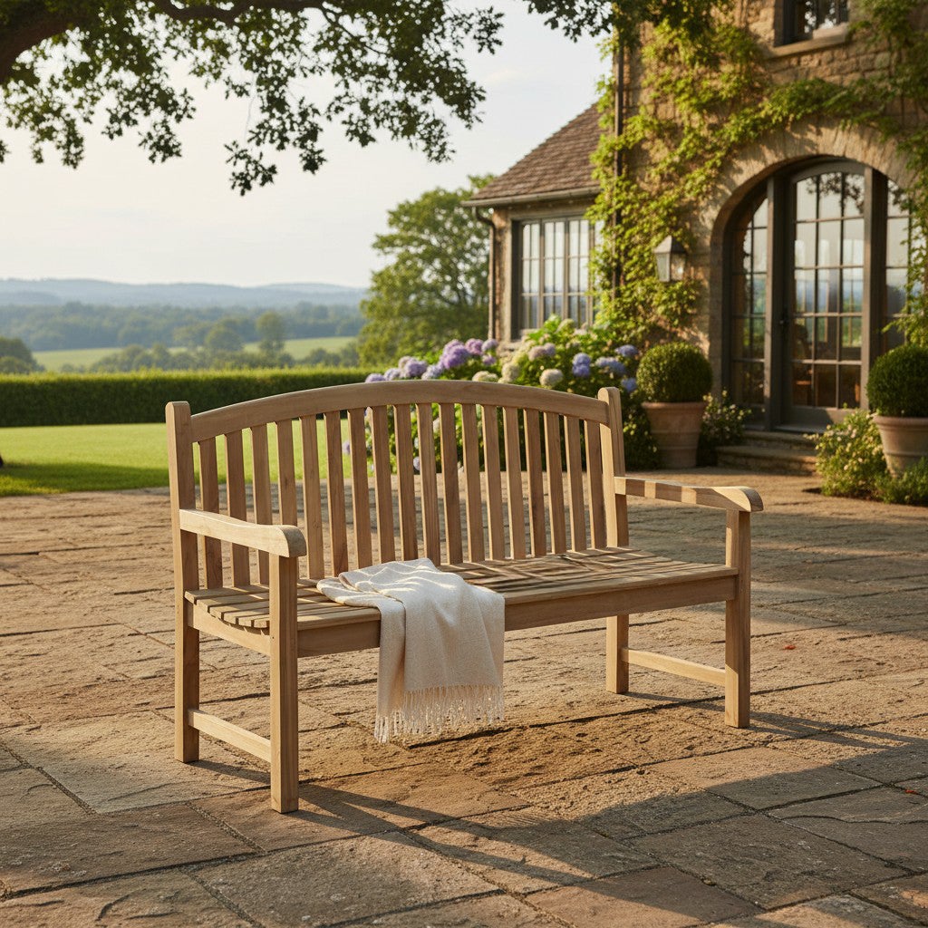 Banc en teck massif Derby 150 cm - 5