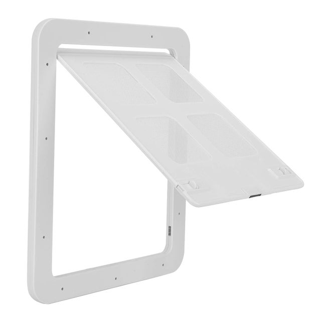 Moustiquaire coulissante pour petit chien et chat avec rabat magnétique et ventilation (gran