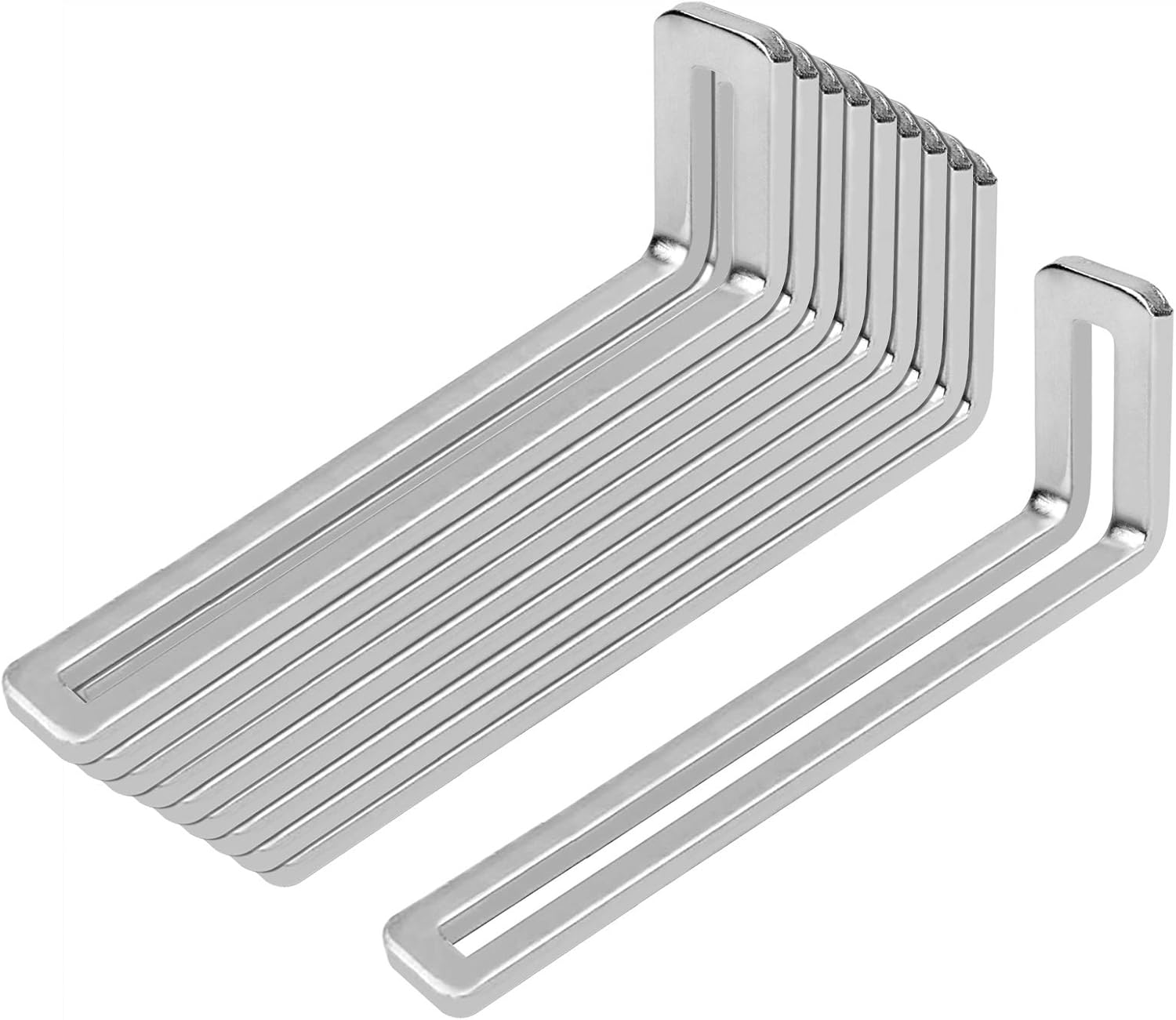 10 sztuk kątowników z otworami szczelinowymi, 120x32.5 mm, regulowane wsporniki L, grubość 3mm