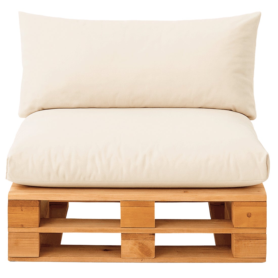 Cojines Impermeables para Palets de Asiento y Respaldo. NO incluye PALETS. (Beige) - 3