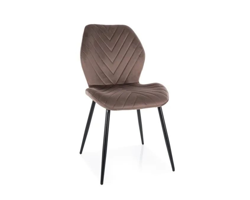 Krzesło tapicerowane MIKE VELVET cappuccino