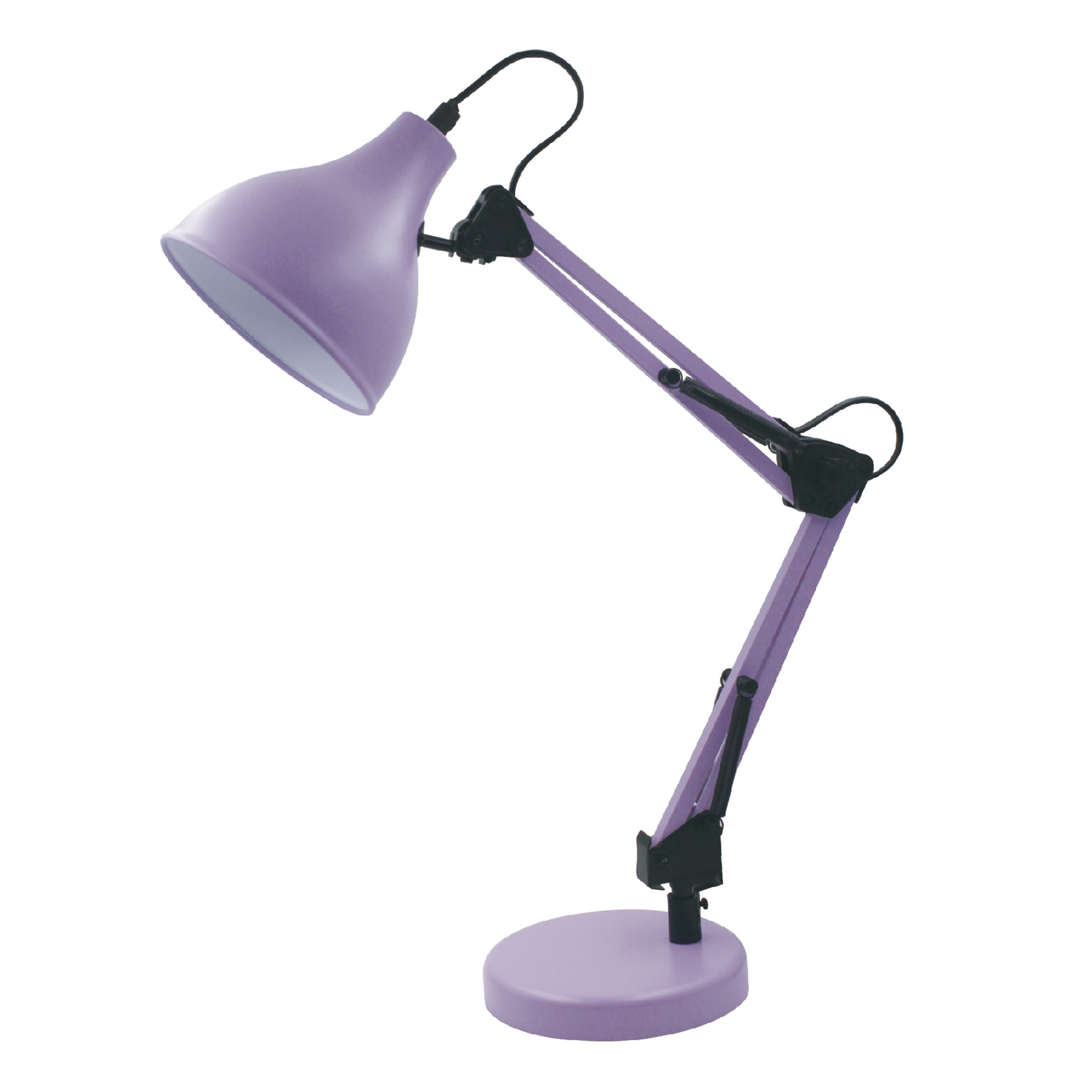 Candeeiro de secretária ENNIS - 1 x E27 - Ferro - Roxo - INSPIRE - 3