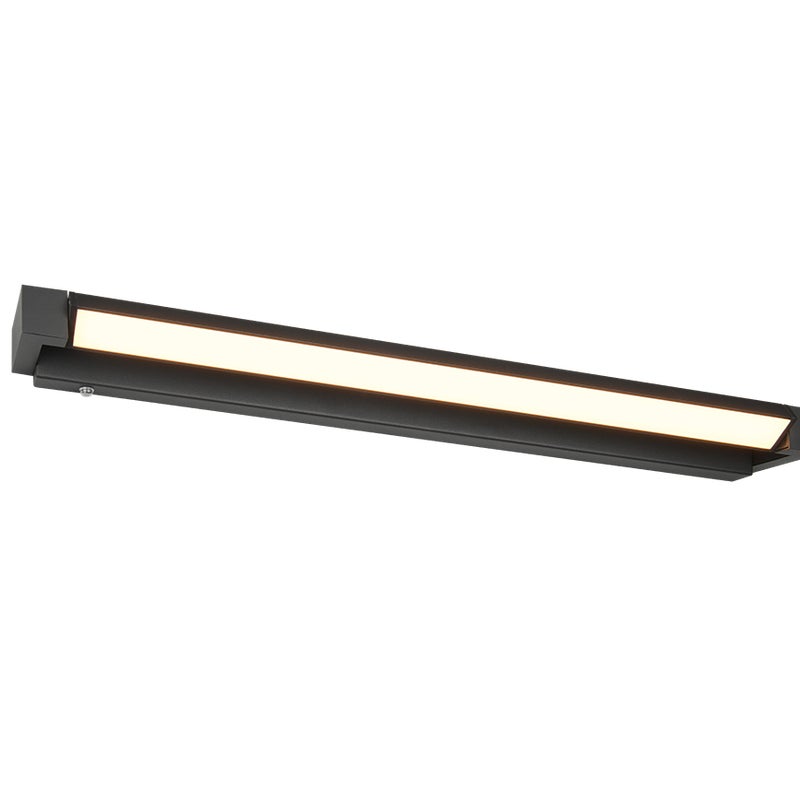 Kinkiet ścienny Fabrizio czarny LED 15W 2300K-4000K 1700lm nad lustro wym: 6 x 80 cm aluminium IP44 Trio