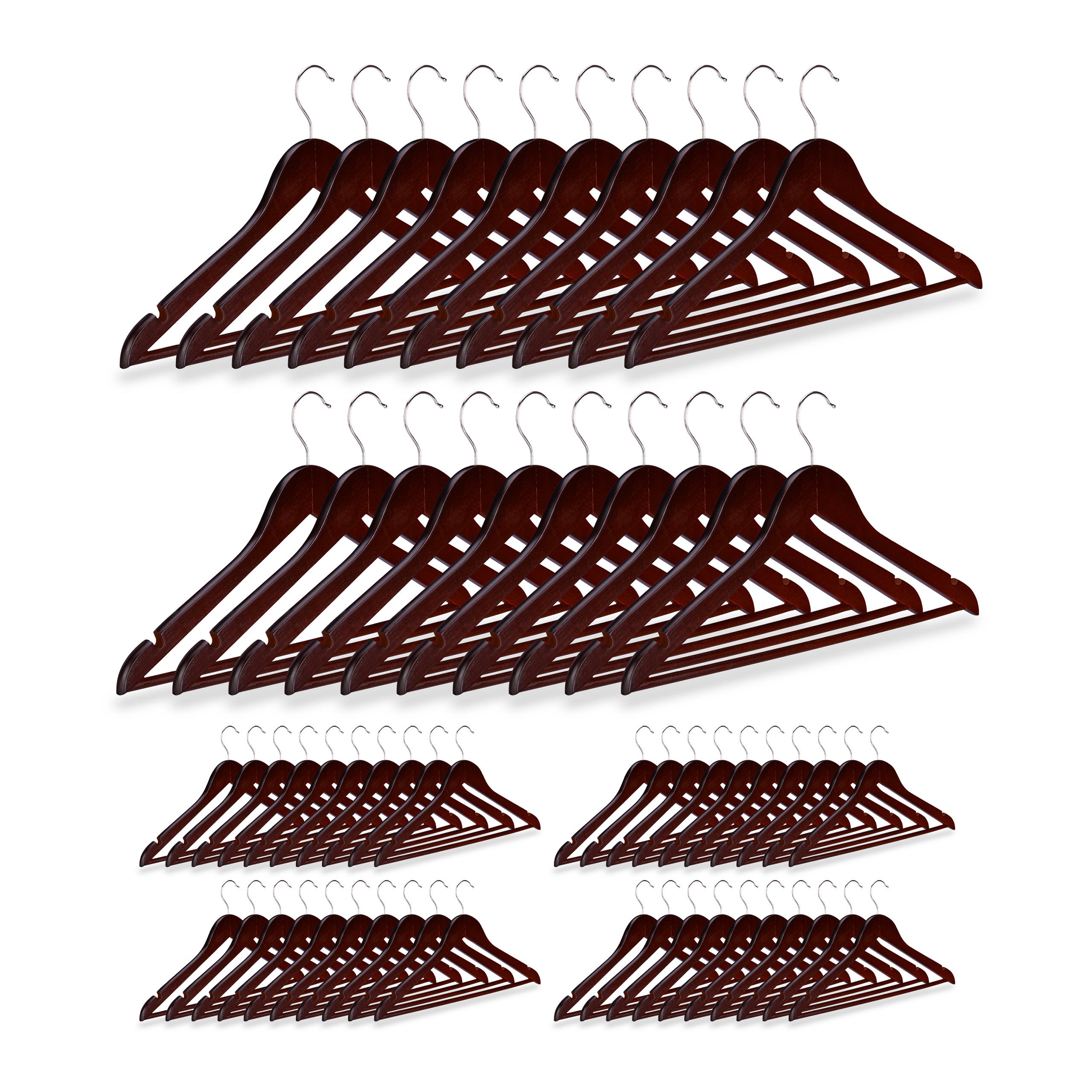 60x cintres en bois crochet 360 cintres pour manteaux pantalons