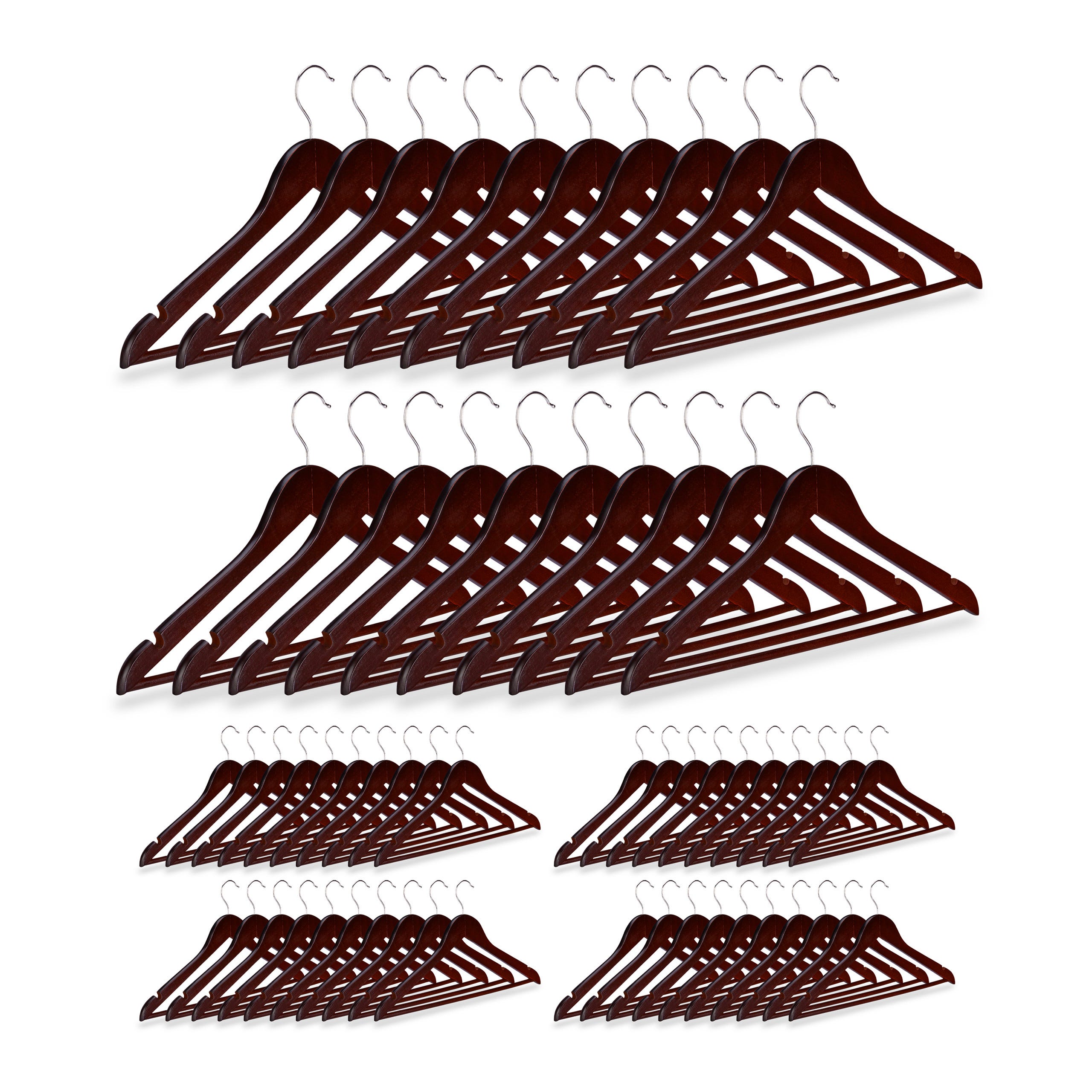 60x Cintres En Bois Crochet 360 Cintres Pour Manteaux Pantalons 60x cintres en bois crochet 360 cintres pour manteaux pantalons