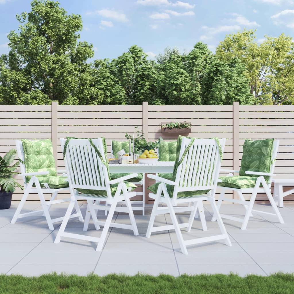 2 Coussins De Chaise Jardin 40x40 Cm - Treillis, Sangles De Fixation, Intérieur/extérieur, Bleu - 12