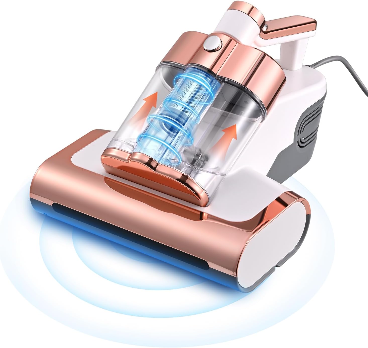 Aspirateur Anti-Acariens Nailaby 500W 15kPa UV-C + Ultrasons + Chauffage 65°C - Élimine 99,99% Acariens Matelas, LED Intelligent