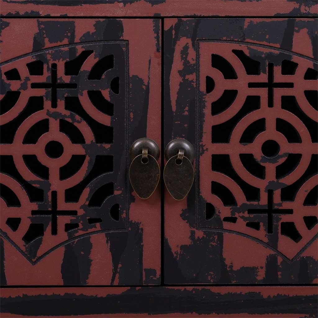 Entrée en bois rouge 120x40x102h - 7