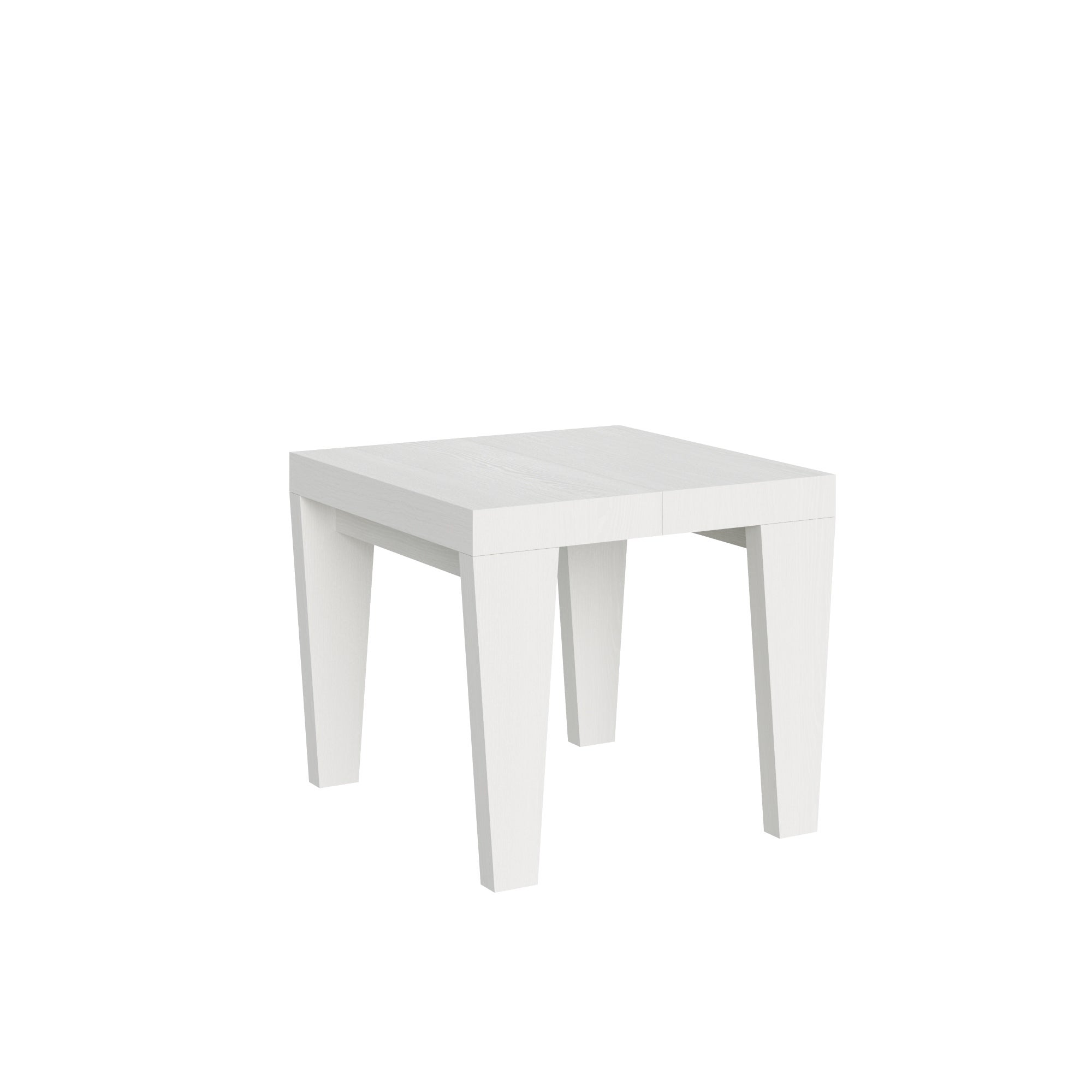 Careg Table extensible 90x90/246 cm Scorzè Blanc Frêne; Made in Italy ...