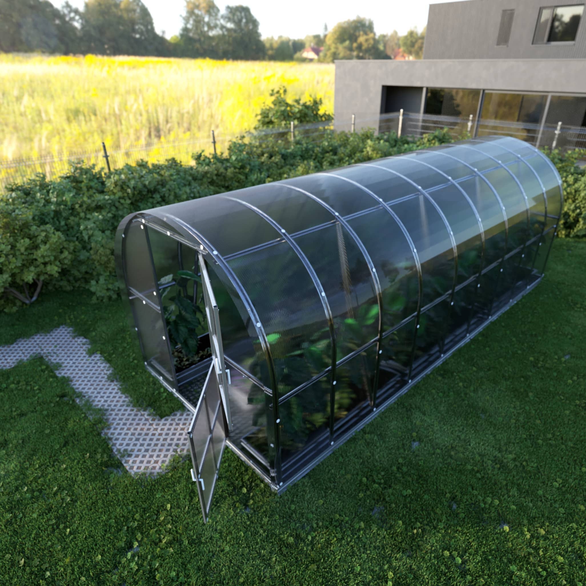 Serre de jardin KLASIKA ARCH 3 x 6 m (18 m²), 4 mm avec revêtement en polycarbonate - 2