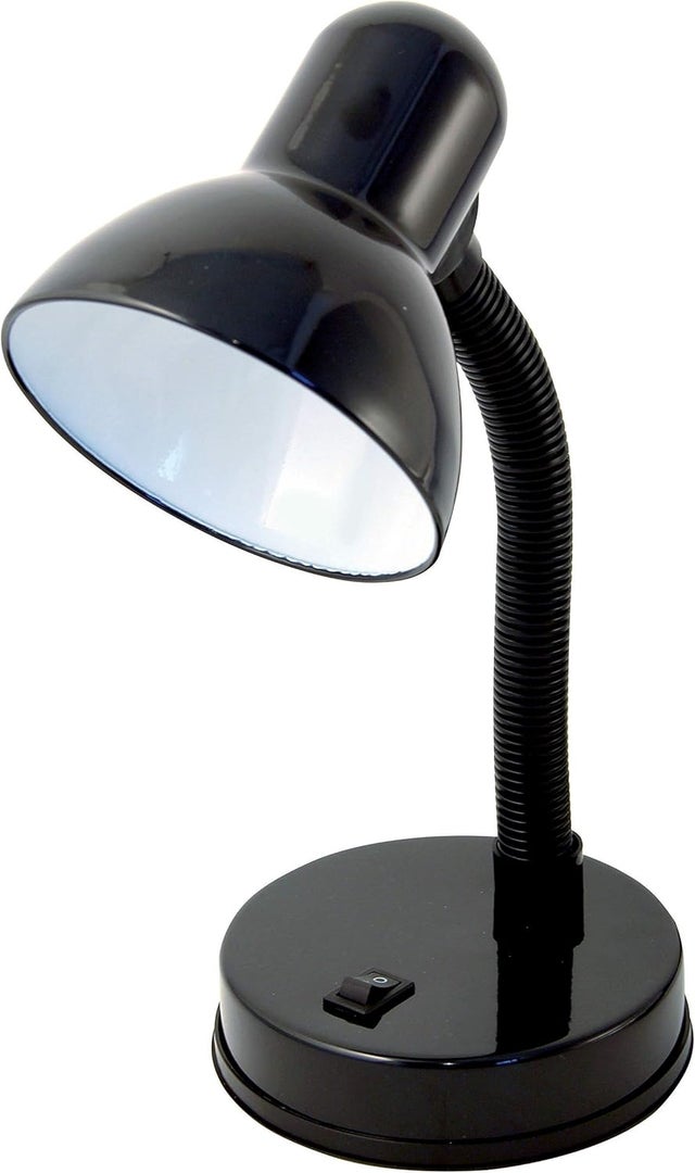Lampa z klipsem, kompatybilna z LED, elastyczne ramię z kablem i włącznikiem. Wykonana z metalu. Żarówka nie jest dołączona.