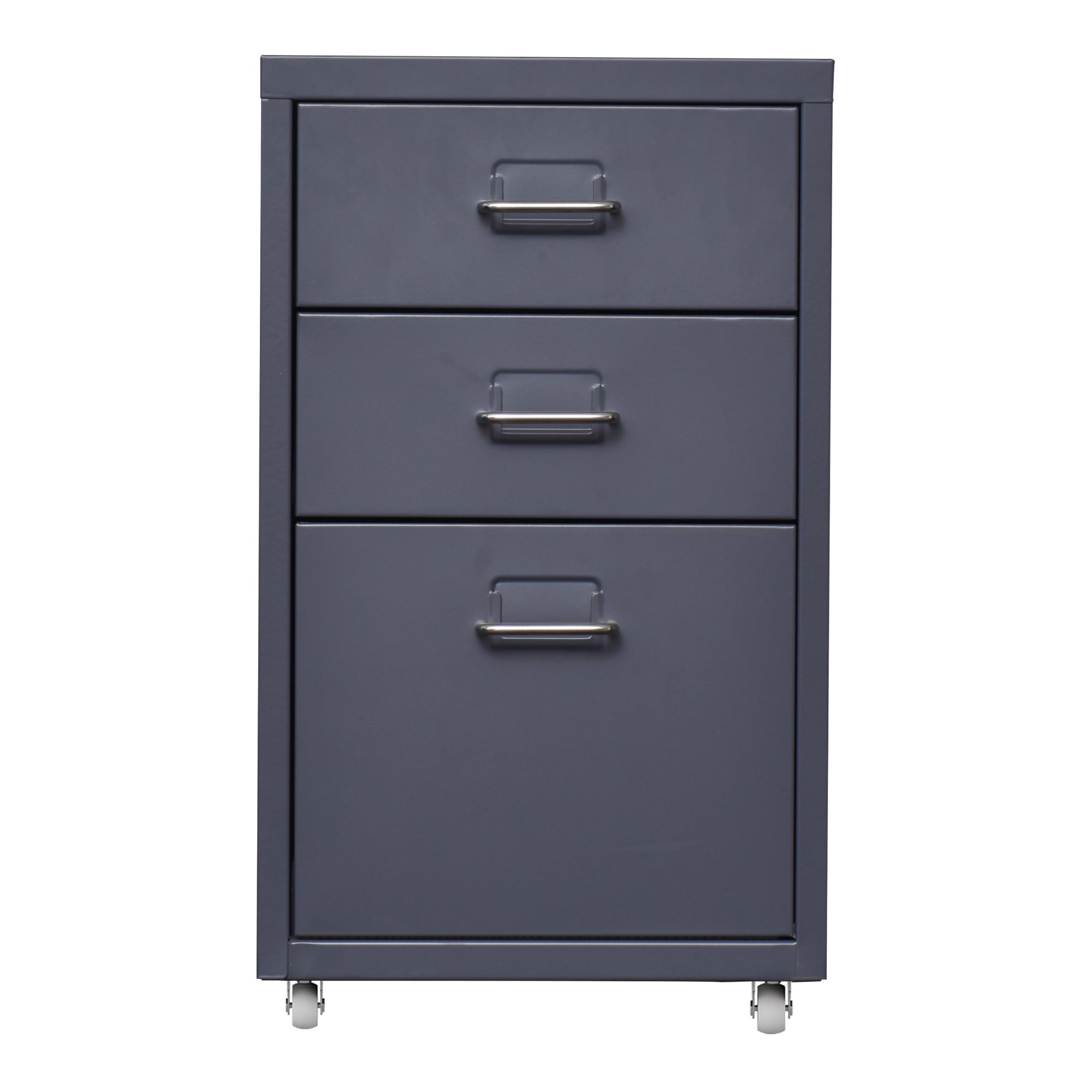 Caisson de bureau à roulettes Kökar acier 48 x 28 x 41 cm gris [en.casa] - 5