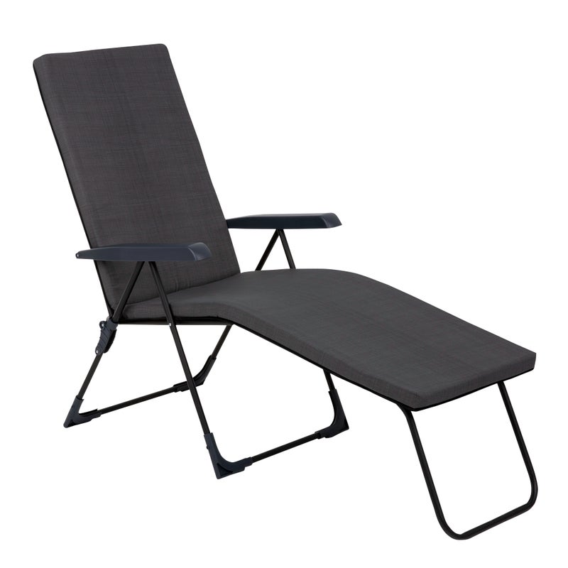 Leżak ogrodowy Barletta Black Edition antracytowy Patio