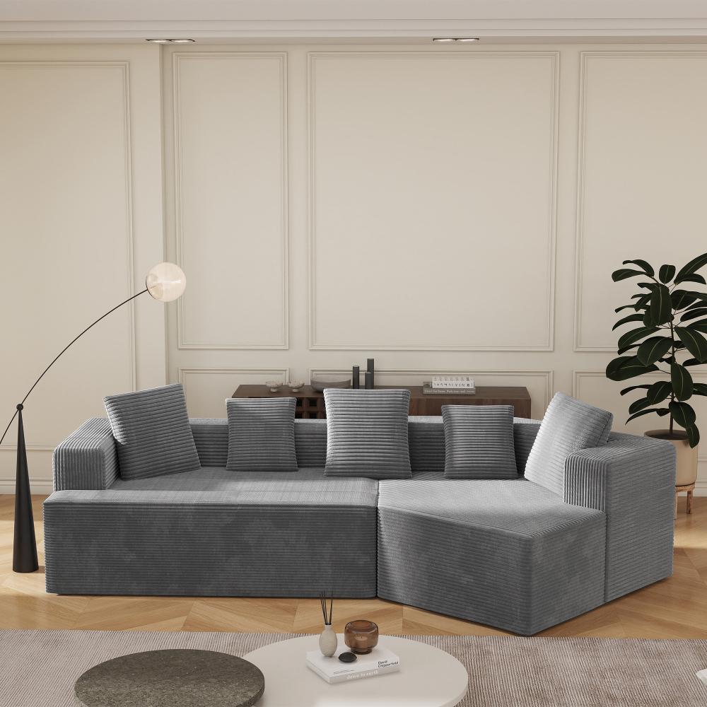 Sofa kombinowana Schneider 312CM – tkanina Cloud Comfort, konstrukcja modułowa, opakowanie kompresyjne, wersja niezmontowana