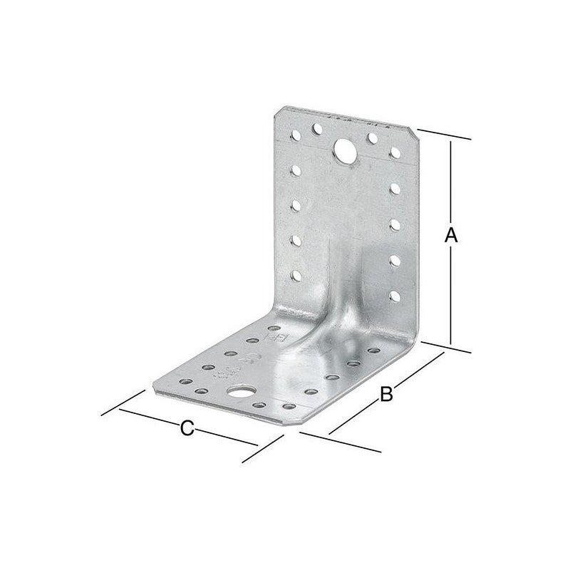 VORMANN Kątownik o dużej wytrzymałości 105x105x90mm S.3mm - 70933000