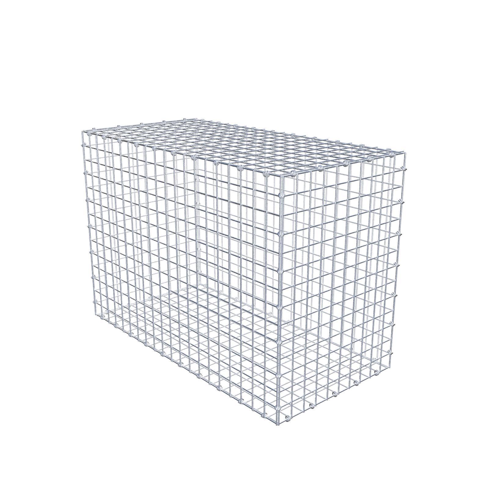 Gabion 100 cm x 70 cm x 50 cm (dł. x wys. x gł.), rozmiar oczek 5 x 5 ...