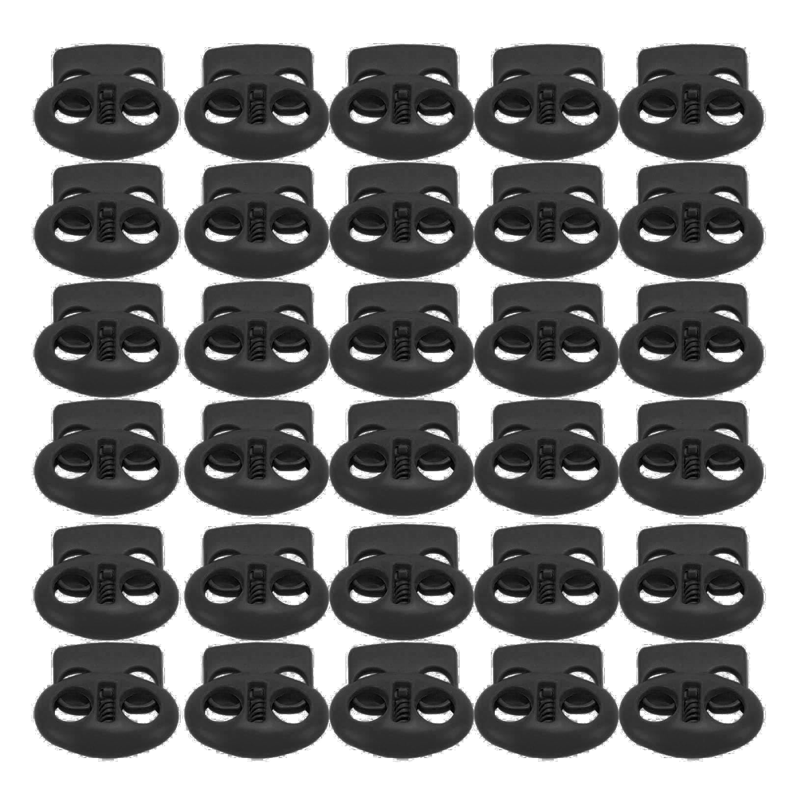Lot de 10 verrous de cordon à ressort en plastique pour cordon de serrage, fermeture à bascule en paracorde élastique pour lacets, pantalons de survêtement, sweat à capuche, cordes, élastiques pour