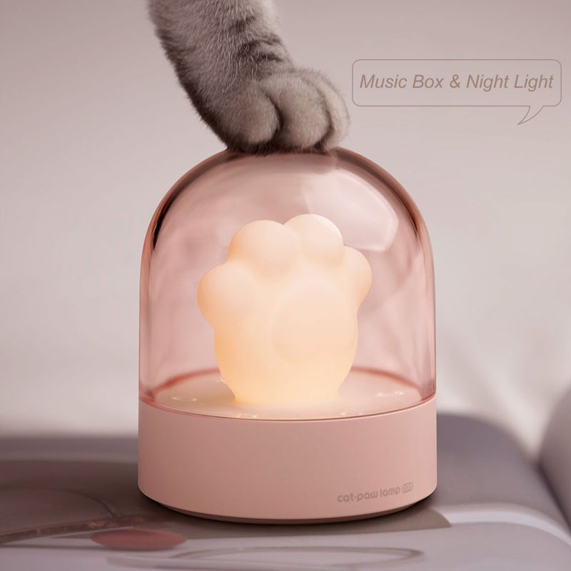 Veilleuse LED musicale en forme de griffe de chat, 3 niveaux de luminosité, idéale pour les enfants, les voyages, le camping, le bureau ou la maison, - 3