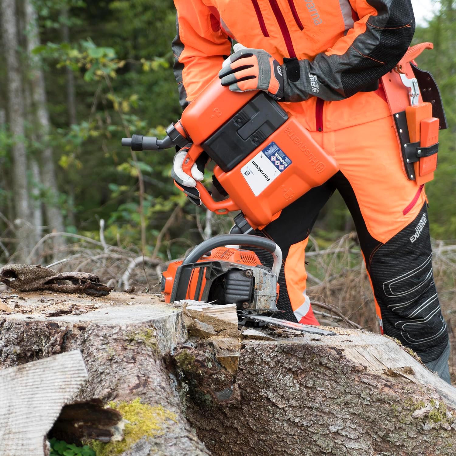 Husqvarna bidon combiné 5 L carburant / 2,5 L huile, double compartiment, homologué UN - 3