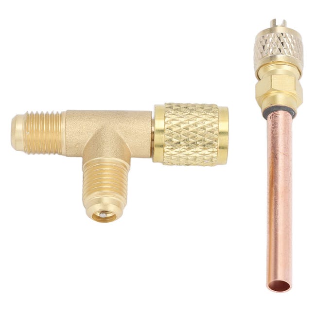 Té De Raccordement De Tuyau, Adaptateur En T En Laiton à Connexion Rapide 1/4 Pouce Avec Clé Pour Le Noyau De La Vanne Et Bouchon De Raccordement Pour Les Raccords De Tuyaux Té De Raccordement De Tuyau, Adaptateur En T En Laiton à Connexion Rapide 1/4 Pouce Avec Clé Pour Le Noyau De La Vanne Et Bouchon De Raccordement Pour Les Raccords De Tuyaux