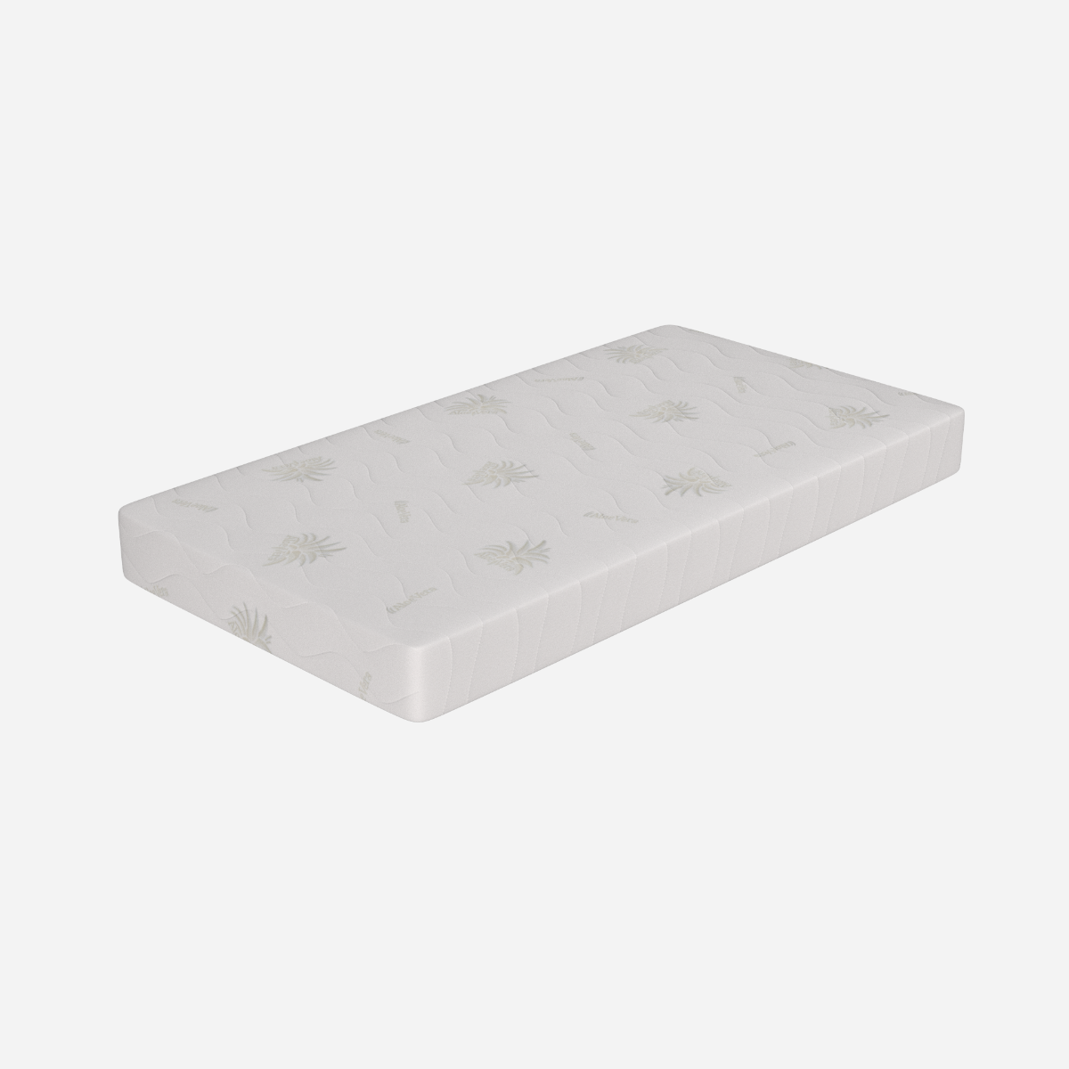 Colchón para cuna 55x120, altura 12 cm - Waterfoam, desenfundable, revestimiento con Aloe Vera | Lupin Baby - 2