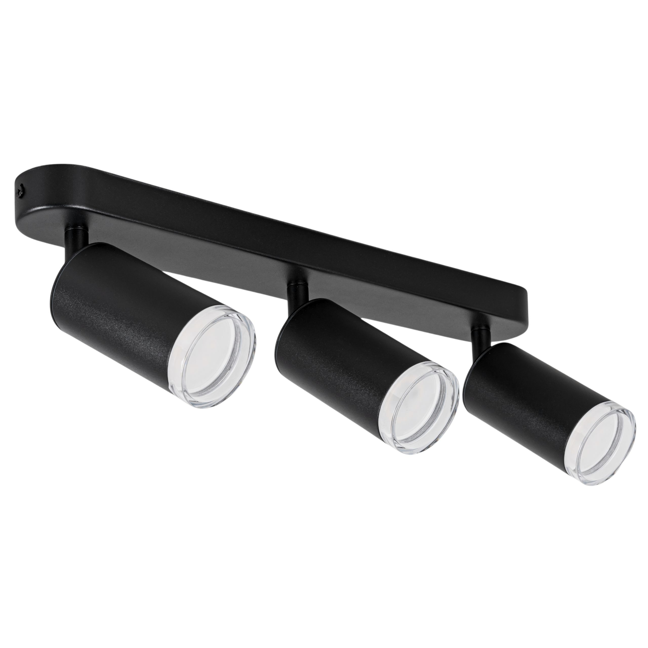 Listwa reflektorowa do łazienki - Lampa sufitowa czarna GU10 - Kinkiet oprawa LED Tuba wodoodporna - LEDHOFF