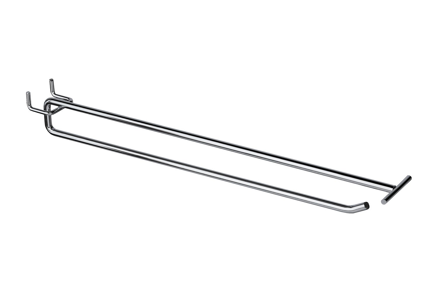 Zestaw 50x Zawieszka pojedynczaz wysięgnikiem europerforowana 30cm fi6 srebrny KTD