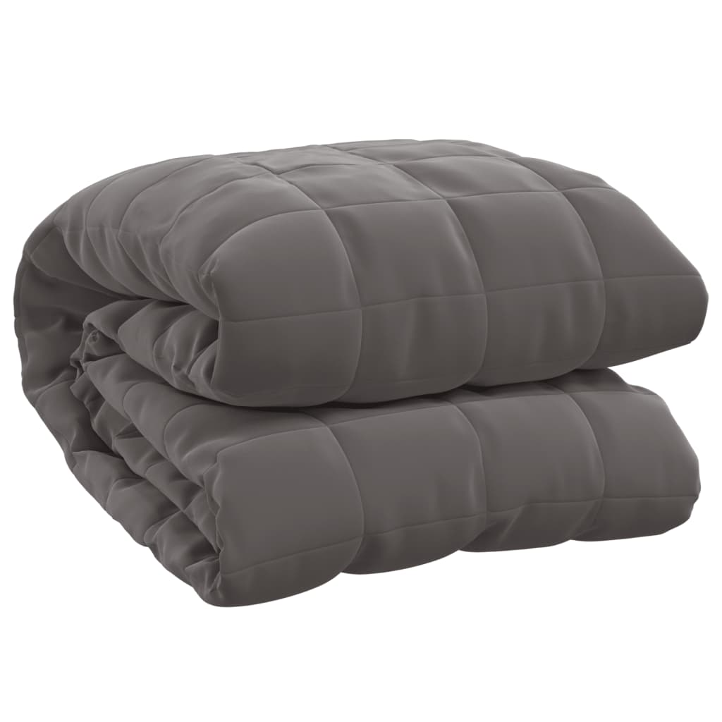 Couverture lestée Gris 138x200 cm 10 kg Tissu vidaXL - 7