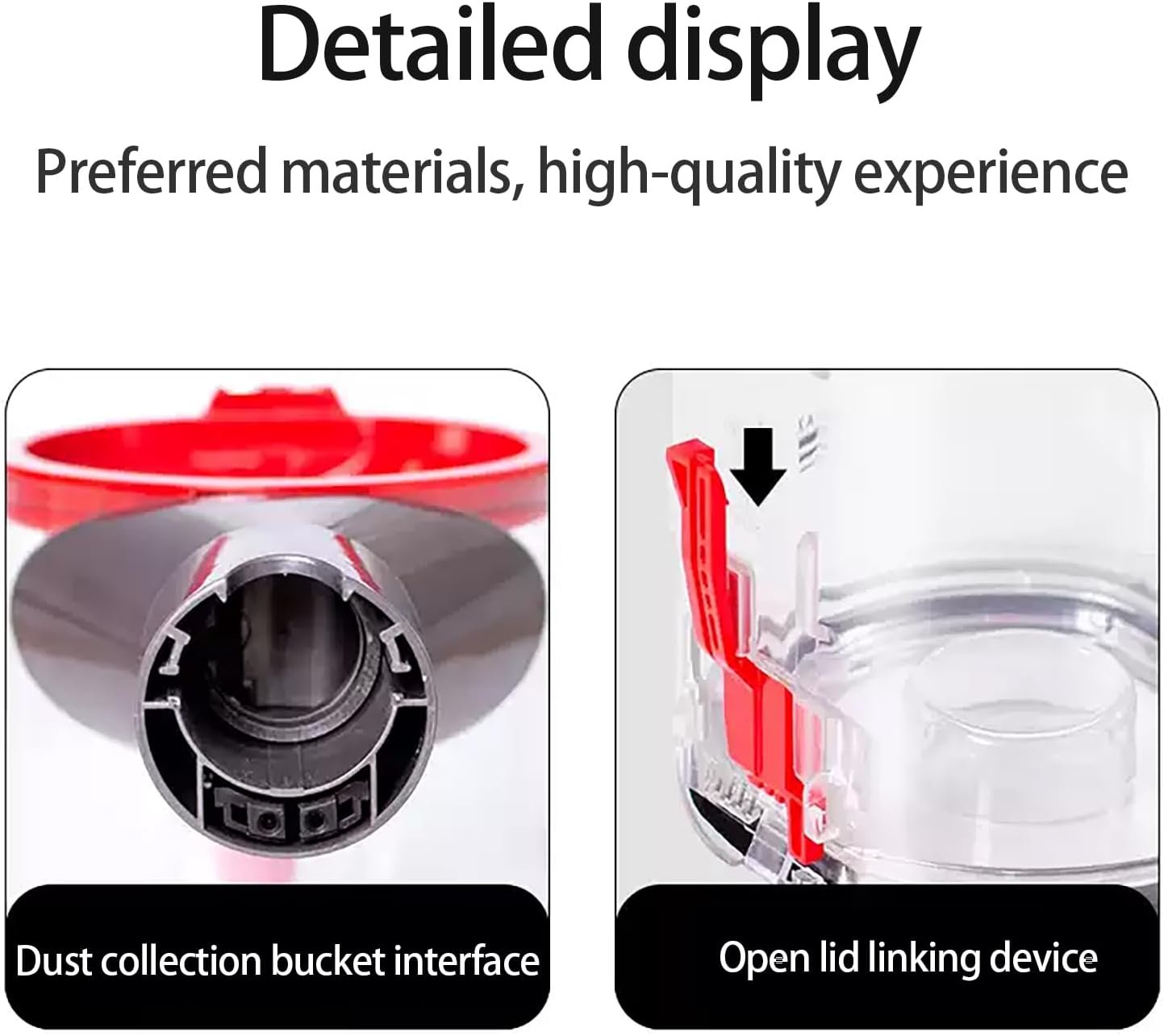 Bac à Poussière Compatible Dyson V7 V8 SV10 SV11 – Réservoir Collecteur Pièces Détachées Aspirateur - 6