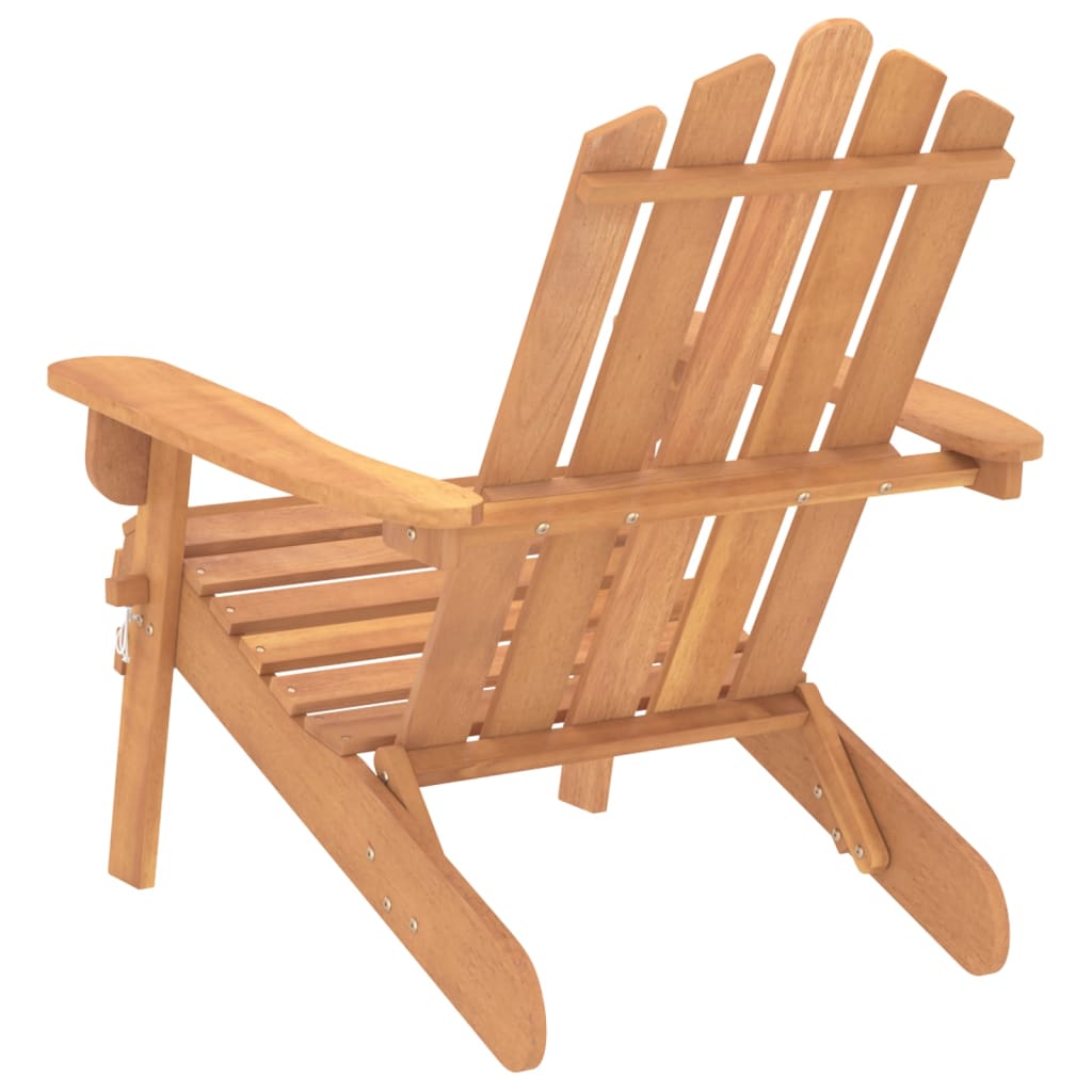 Chaise de jardin sans coussin Adirondack en Bois Marron - 5
